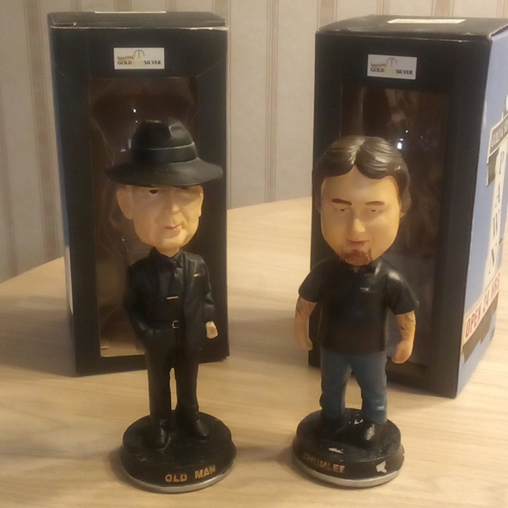 "Pawn Star" Bobbleheads (2) of The Old Man & Chumlee